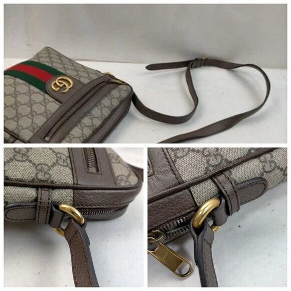 Gucci Shoulder Bag Brown PVC 760-032825 - Picture 7 of 14